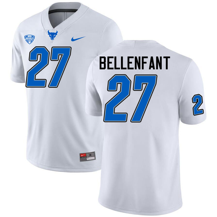 Upton Bellenfant UB Bulls Jersey,University Of Buffalo Bulls #27 Upton Bellenfant Jersey Youth-White